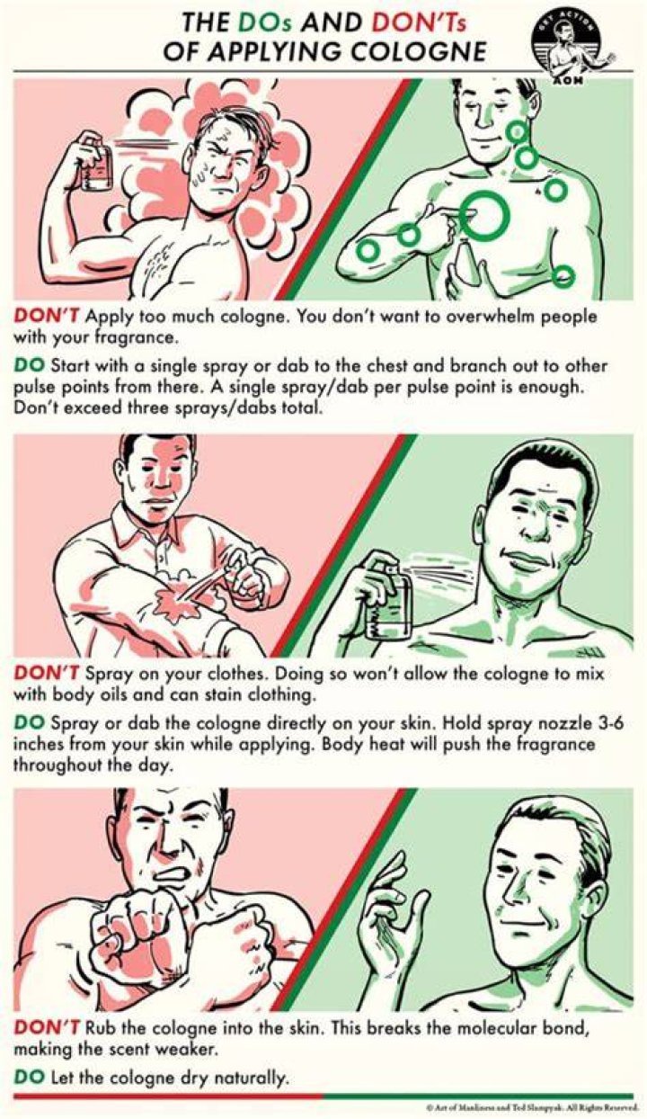 How do you apply cologne to a dog?