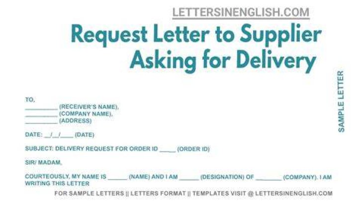 How do you ask for delivery date?