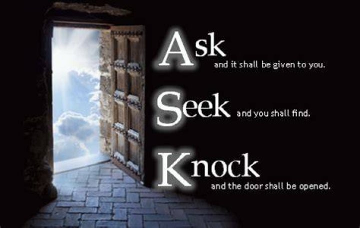 How do you ask to seek and knock?