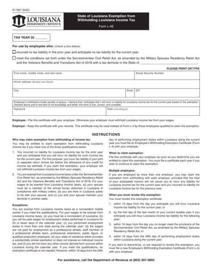 How do you become tax exempt in Louisiana?