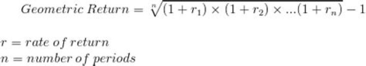 How do you calculate geometric average return?