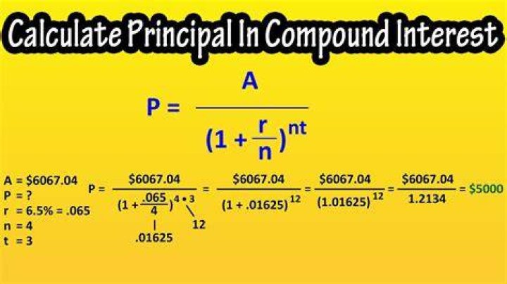 How do you calculate principal when interest is known?
