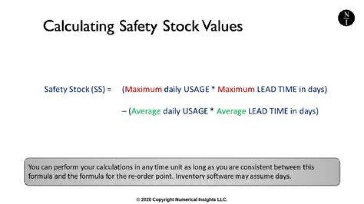 How do you calculate safety stock?