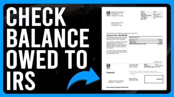 How do you check if I owe anything to IRS?