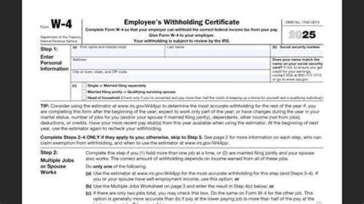 How do you complete step 2 on w4?