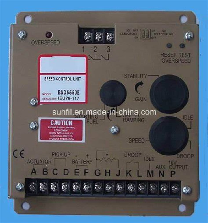 How do you control the speed of a generator?