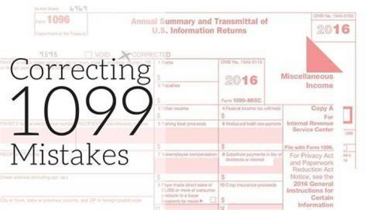 How do you correct a 1099 after it has been filed?