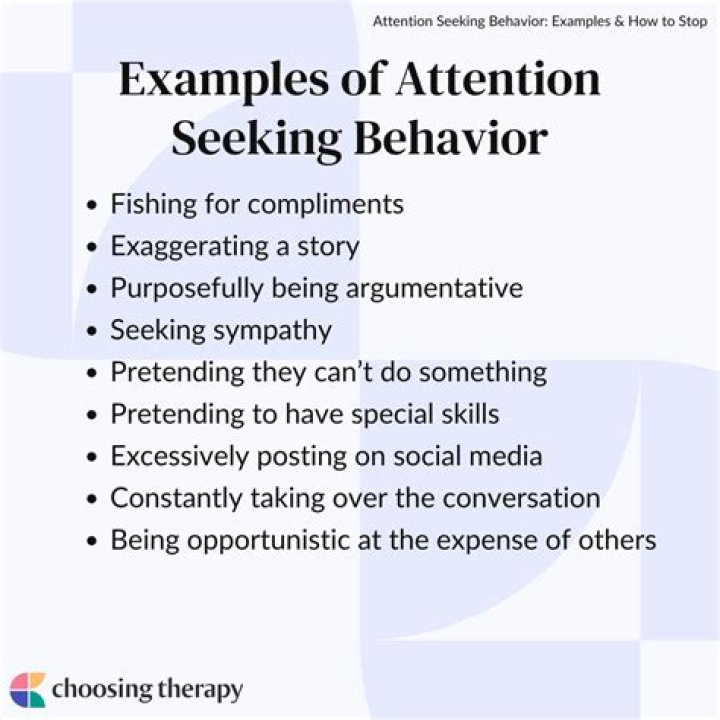 How do you correct attention seeking behavior?