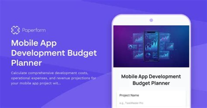 How do you create a budget for a mobile app project?