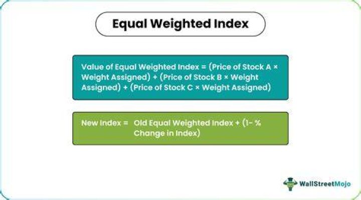 How do you create an equally weighted index?