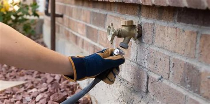 How do you drain outside taps for winter?