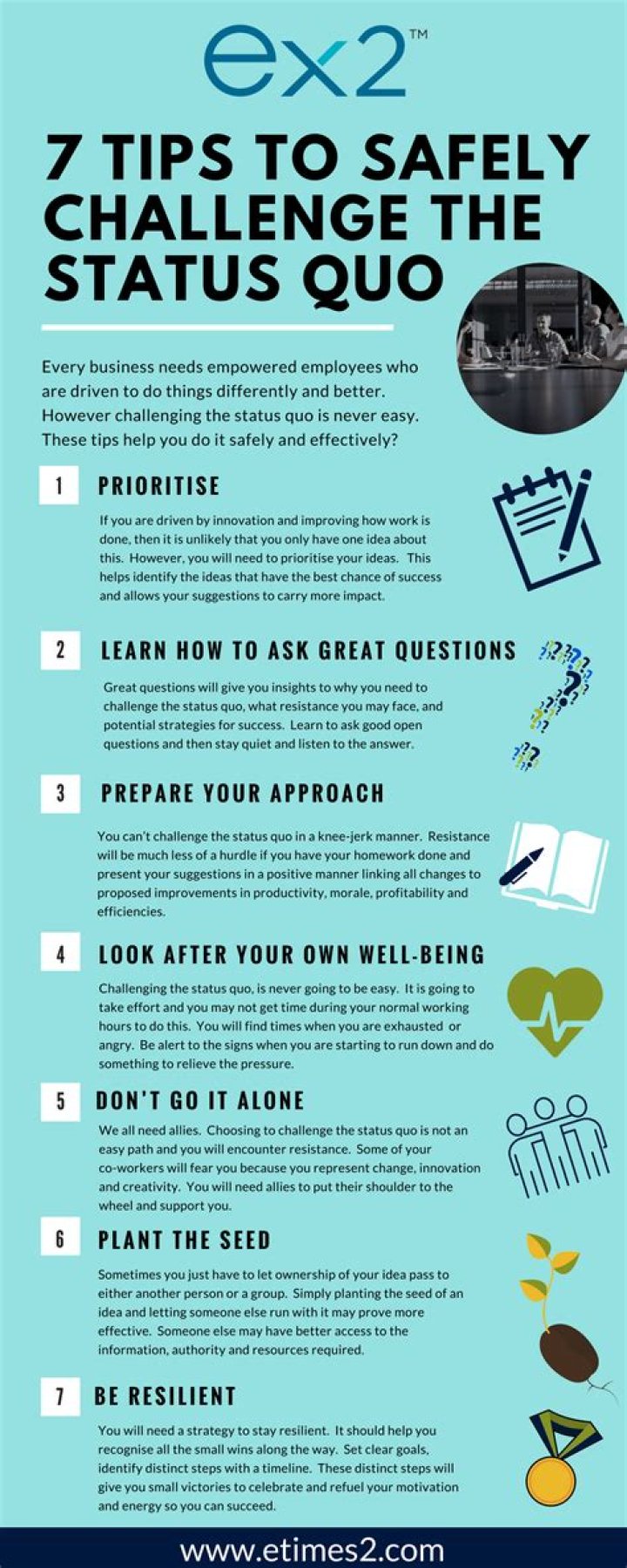 How do you effectively challenge the status quo?