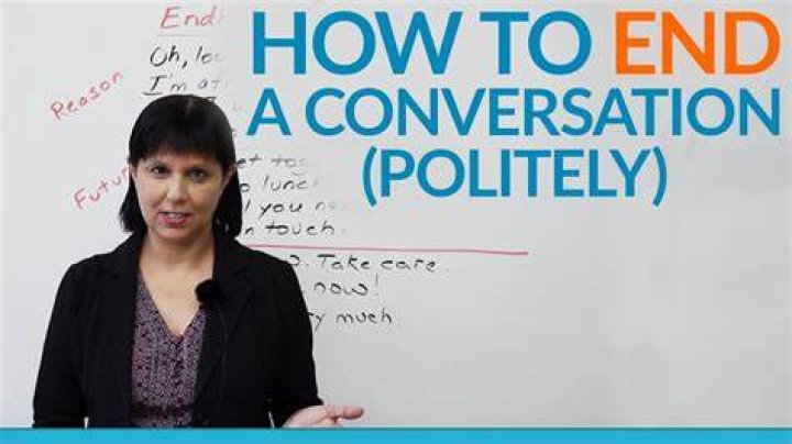 How do you end an argument politely?
