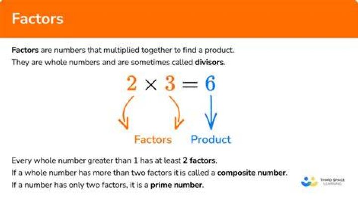 How do you explain factors in math?