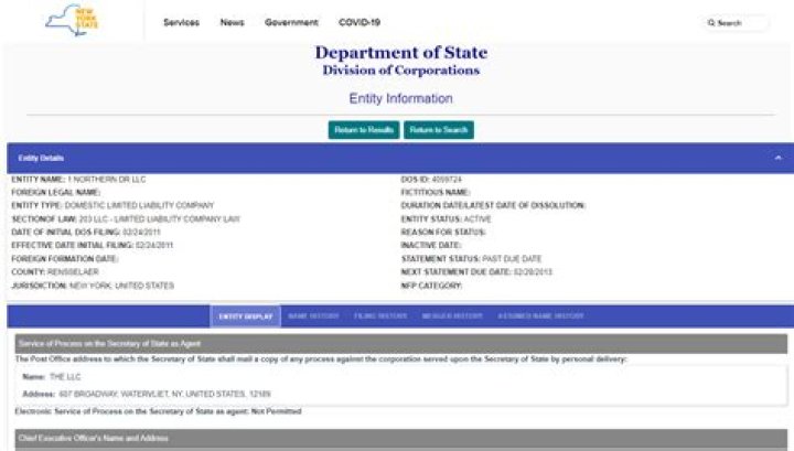 How do you find out what state a business is registered in?