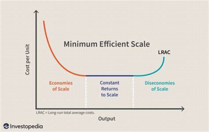 How do you find the minimum efficient scale?