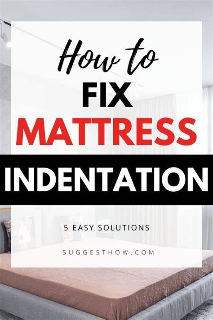 How do you fix a springy mattress?