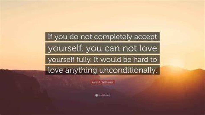 How do you fully accept yourself?