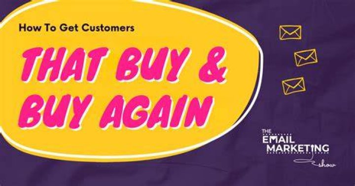 How do you get customers to buy your product again?