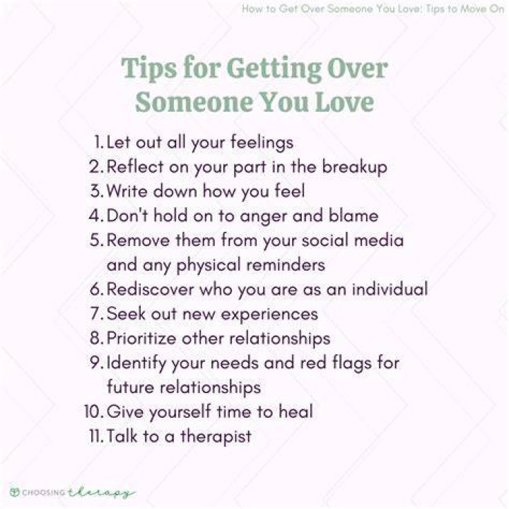 How do you get over someone you love deeply?