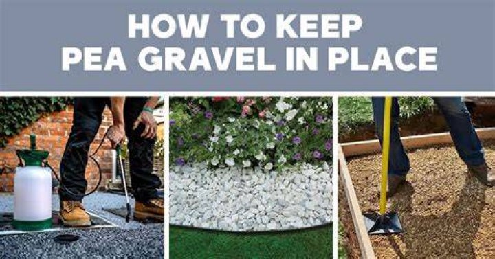 How do you get pea gravel to stay in place?