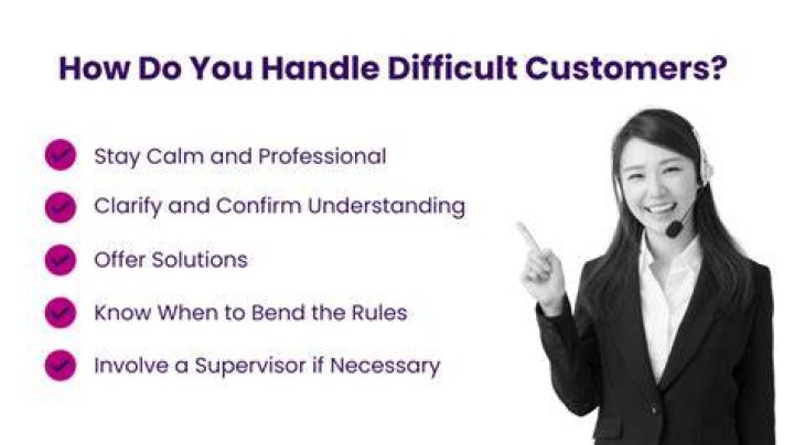 How do you handle a busy customer?
