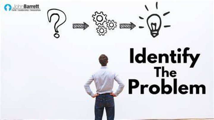 How do you identify that a problem exists?