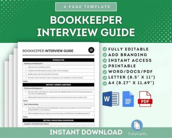 How do you interview a bookkeeper position?