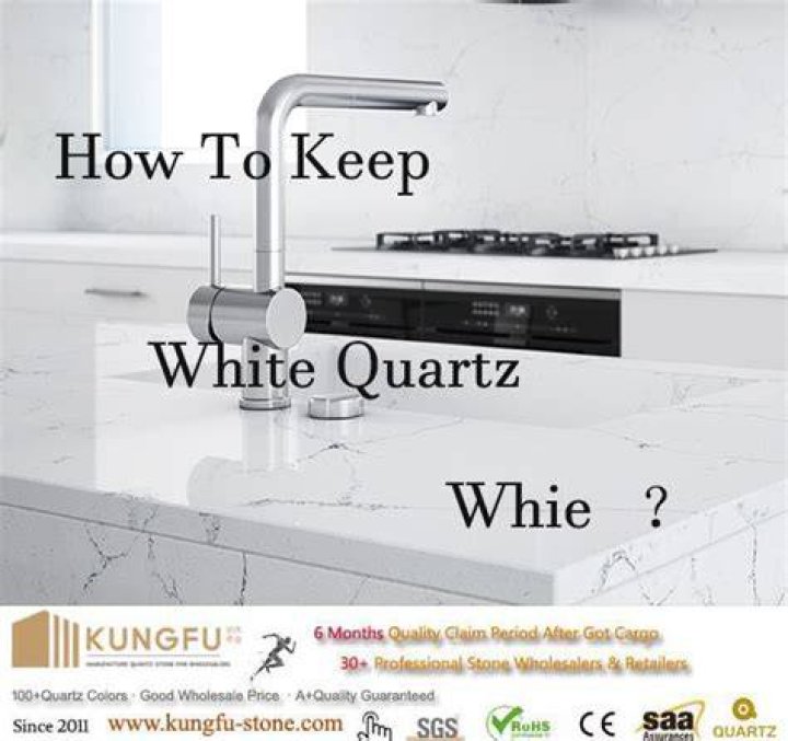 How do you keep white quartz clean?