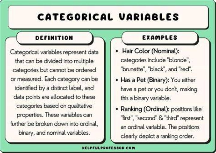 How do you know if a variable is categorical?