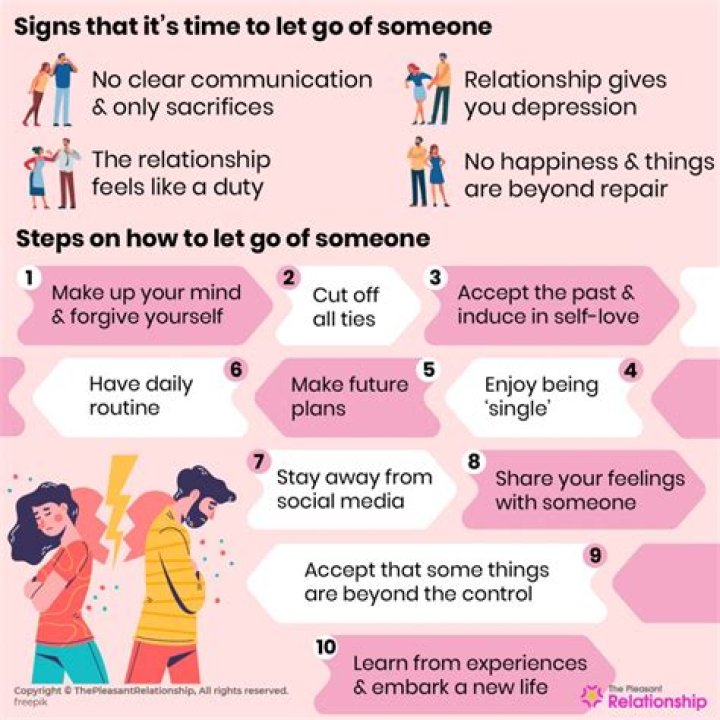 How do you let go of someone you love and have a child with?