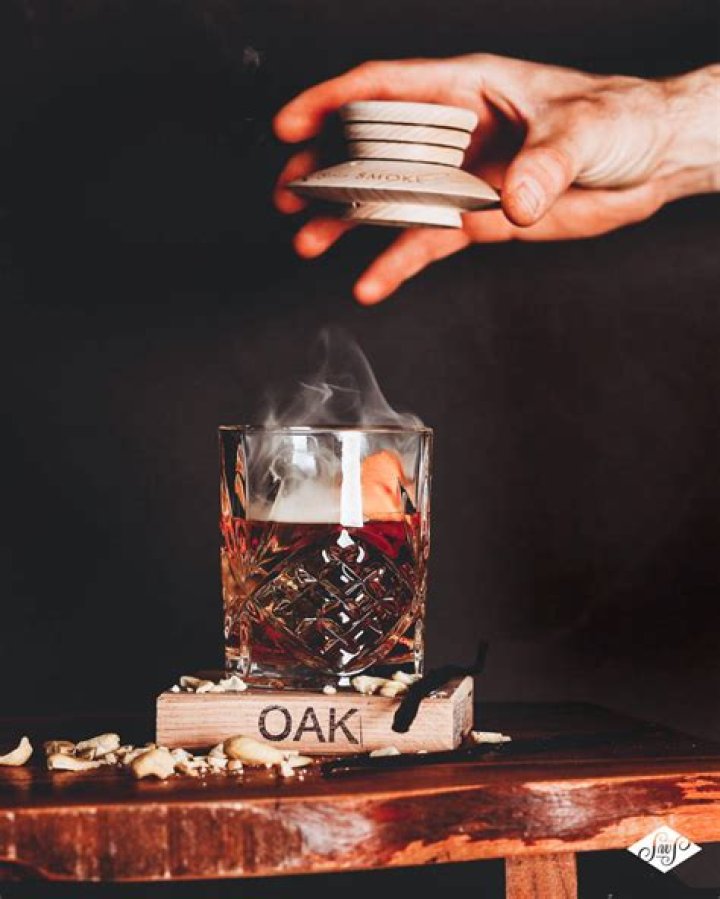 How do you make a drink smoke?