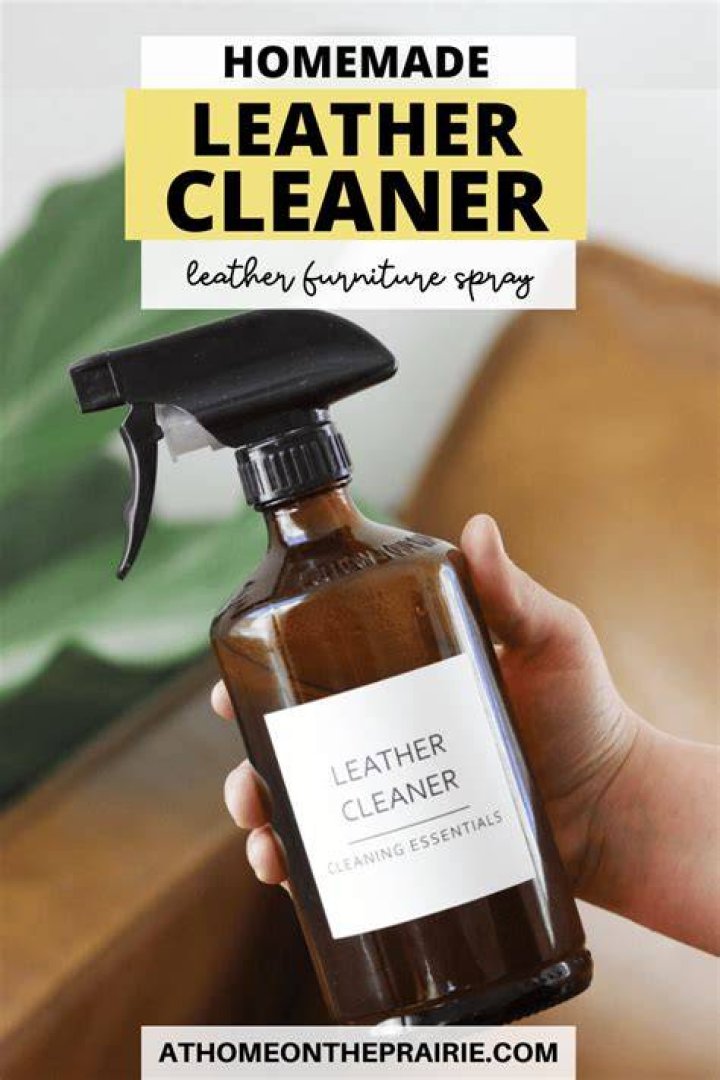 How do you make homemade leather cleaner?