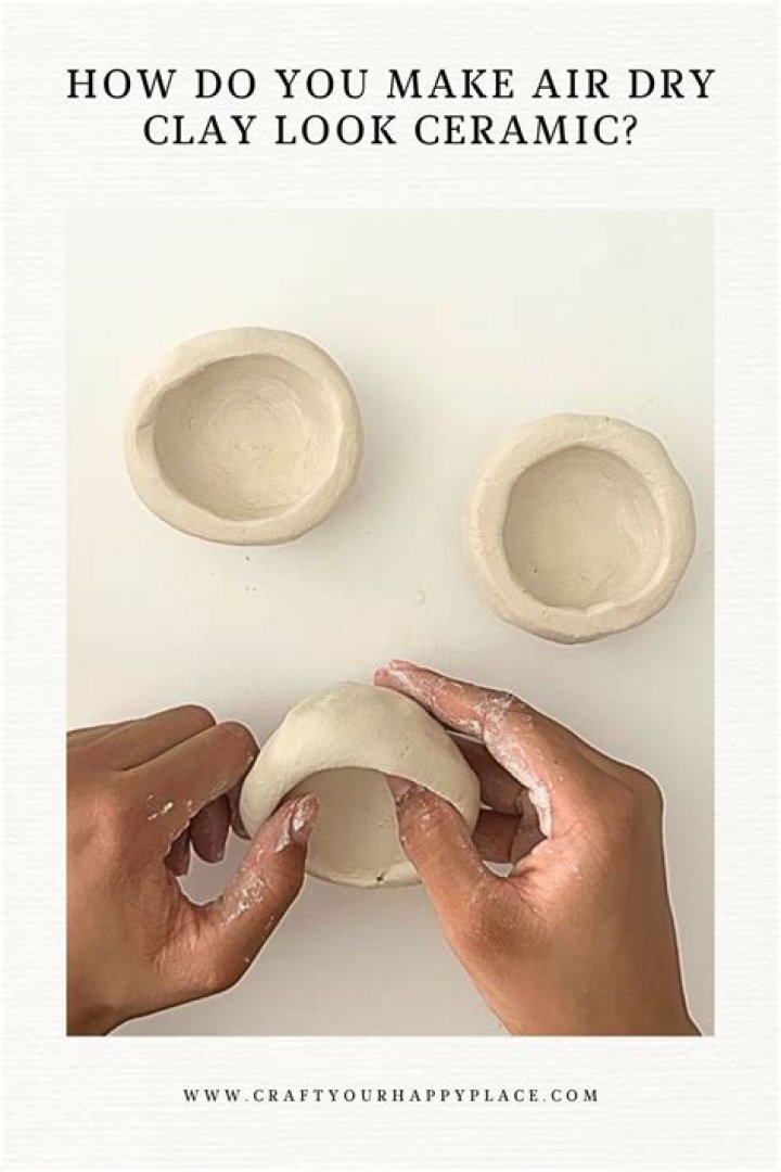 How do you make polymer clay look like ceramic?