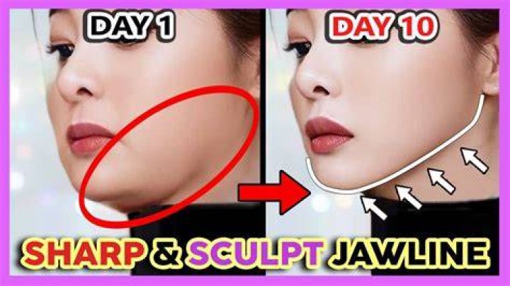 How do you massage your jawline?