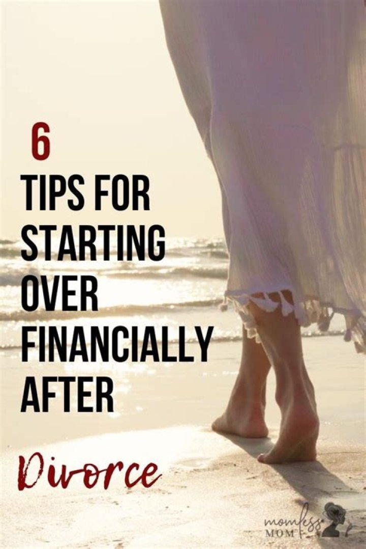 How do you move on financially after a divorce?