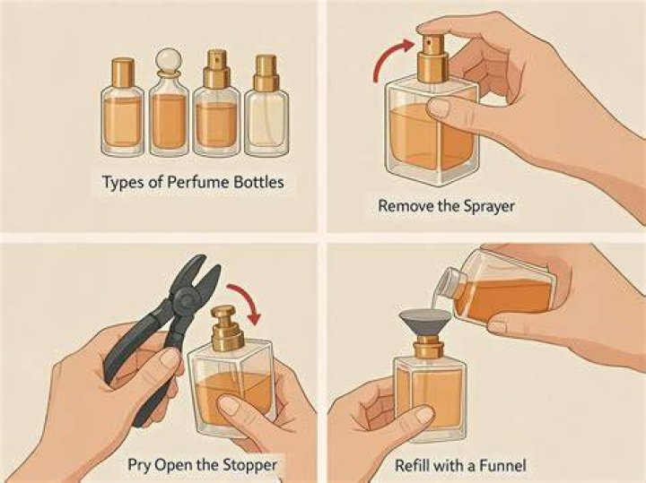 How do you open a perfume bottle?