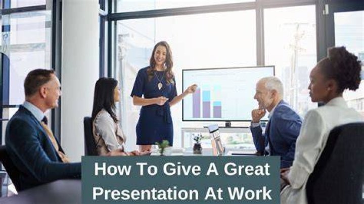 How do you present your work in a presentation?