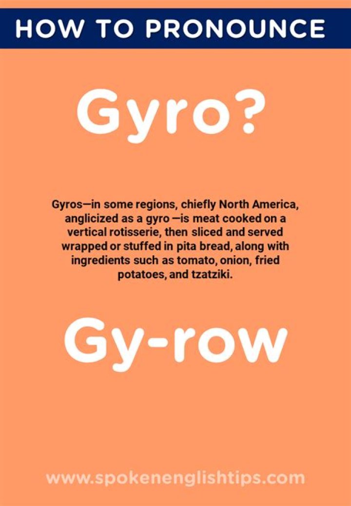 How do you pronounce gyro?