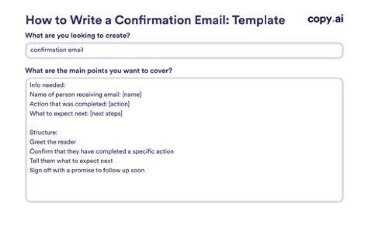 How do you reply to a Confirmation email?