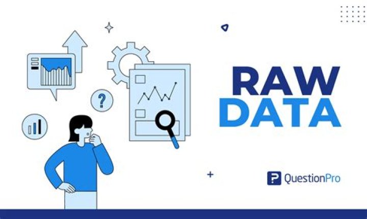 How do you represent raw data?
