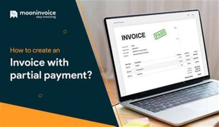How do you request a partial payment from a client?