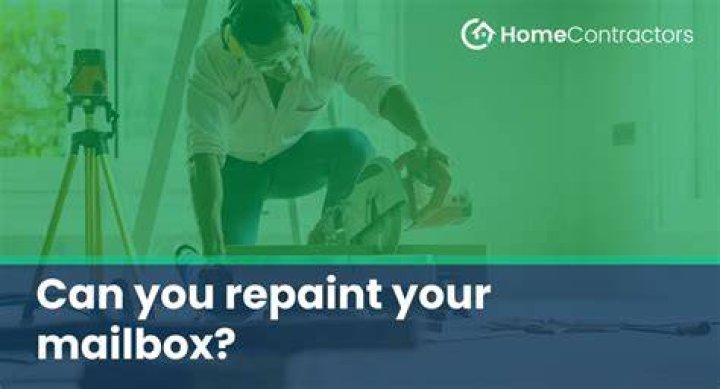 How do you sand and repaint a mailbox?