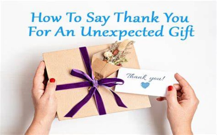 How do you say thank you for receiving a gift?