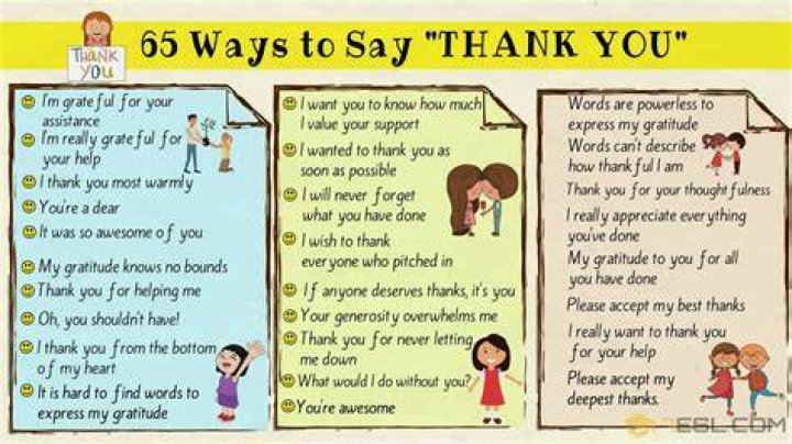 How do you say thank you for the help?