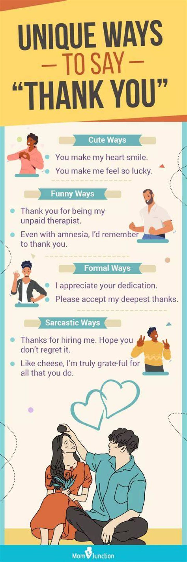 How do you say thank you to your son?
