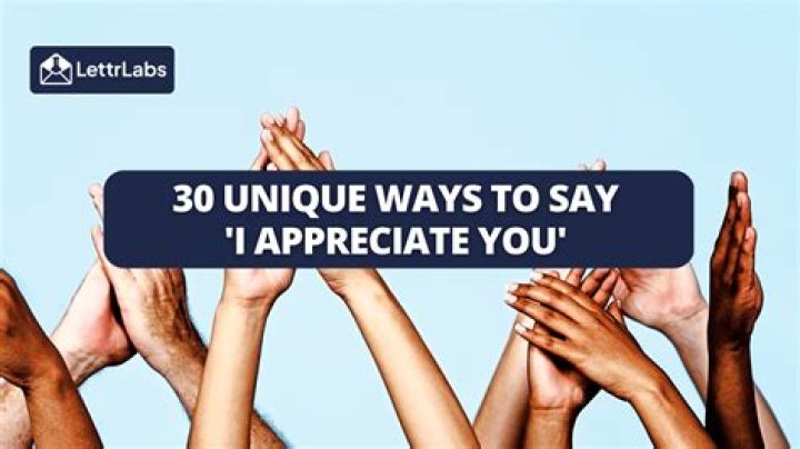 How do you say you appreciate their help?