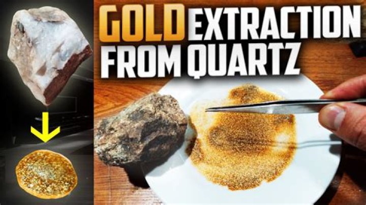How do you separate gold from quartz?