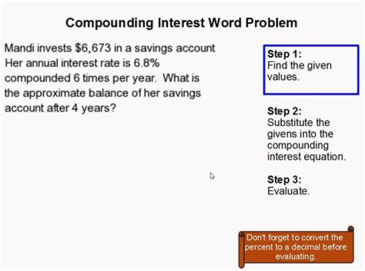 How do you solve interest word problems?