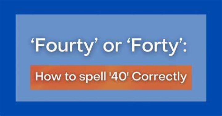 How do you spell 40 in Canada?